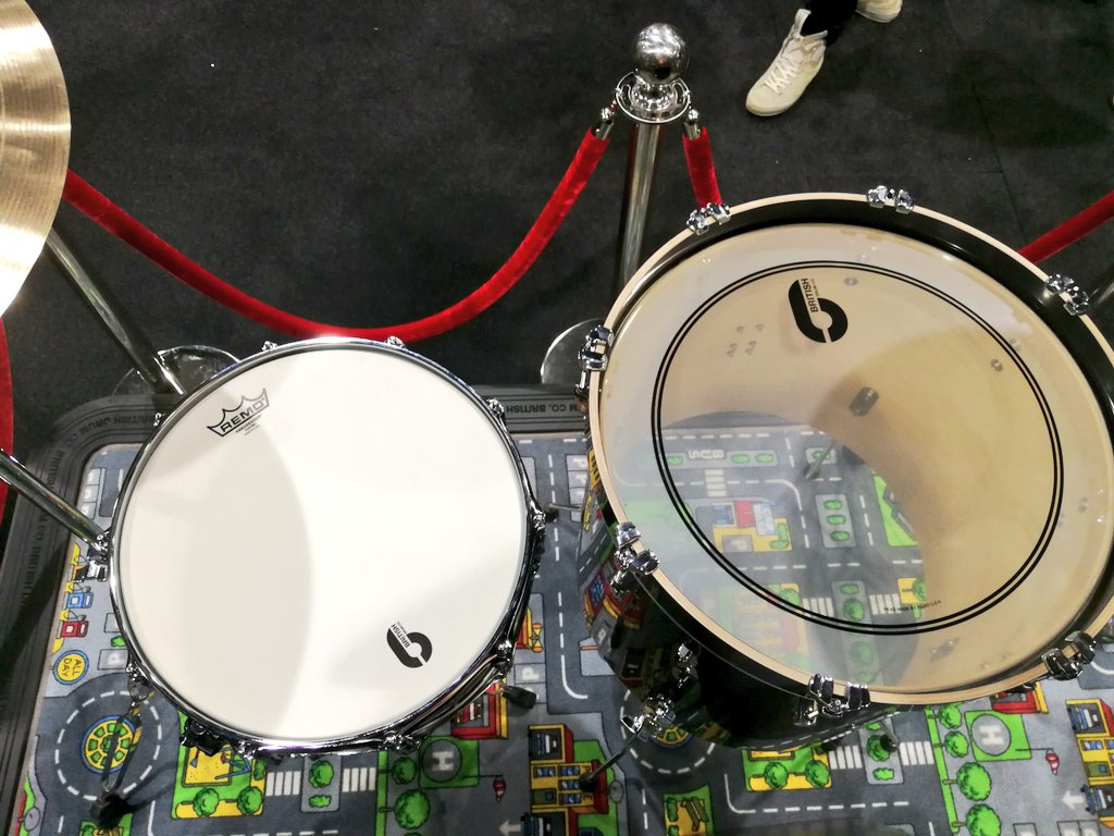 britishdrumco's tweet photo. . @Slaves kit is proving to be very popular at this years UK Drum Show
😎🇬🇧🥁 https://t.co/xcsCAWy0RF