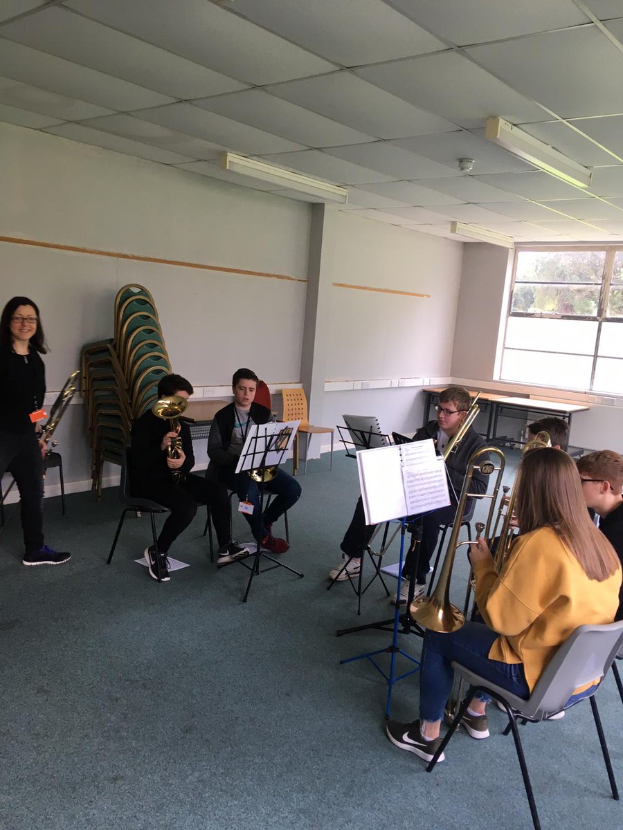 levernvalley's tweet photo. Delighted to welcome back Miss Nicolson (cornets) and Mrs Deans (trombones) as tutors for the residential this year.  Good to see everyone working hard! #brassband #Residential #Gartmorehouse 🎵🎺🎵🎺🎵🎺 https://t.co/tqLvvOQw20