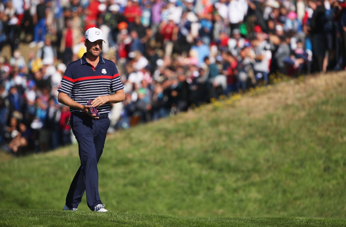 PGATour's tweet photo. There's something you don't see everyday. 

A hole was just halved with triple bogeys.

Golf is hard.

#RyderCup https://t.co/HFhlP46UTT