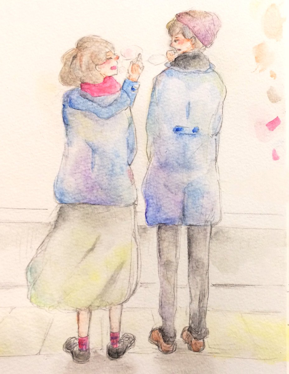 祢津ネズ イラスト Ar Twitter おそろいじゃないけど色は一緒みたいな2人組がすごく好き セットですよ みたいな感じ ふんわりイラスト カップルイラスト アナログイラスト 絵 らくがき 祢津ネズ イラスト Ar Twitter おそろいじゃないけど色は一緒みたいな2人組がすごく好き セットですよ みたいな感じ ふんわりイラスト カップルイラスト アナログイラスト 絵 らくがき