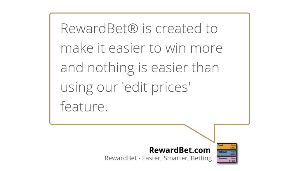 roy57a's tweet image. "About 30% of our bettors use the 'Edit Prices' feature." bit.ly/2GATcTW #racinglive #Winmore