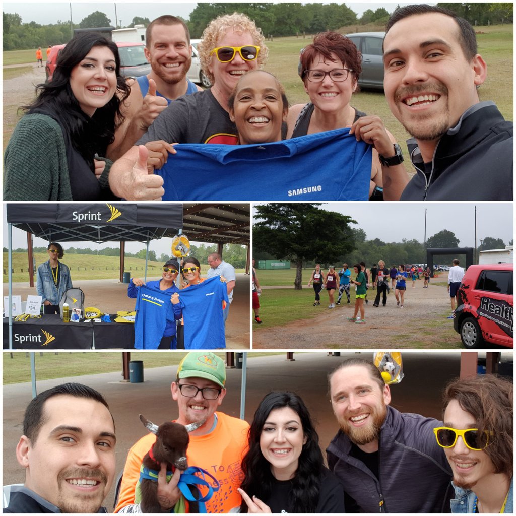 ZakOKC89's tweet photo. Great Morning at the Choctaw 5K run! I'm glad I was able to partner and even slightly participate with Sprint in Choctaw. @JasSamMcNeil @erackley18 @DaneFromSprint #choctaw https://t.co/Pb8MZDE1T3