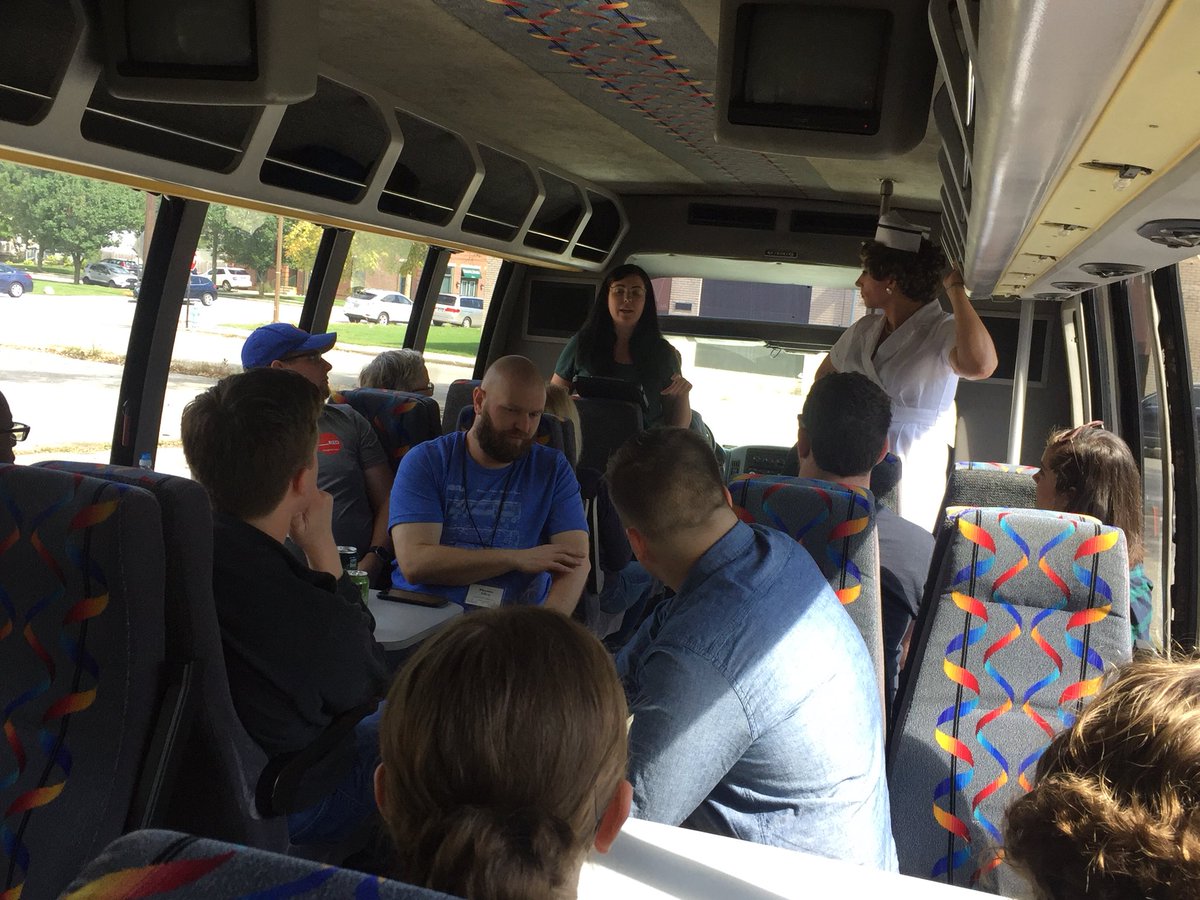 PreservIndy's tweet photo. .@JordanRyanArch kicks off the #LGBT tour, which Nurse Safe Sexx will be narrating for the next hour. #RustBeltTakeover https://t.co/gqMH07koMo
