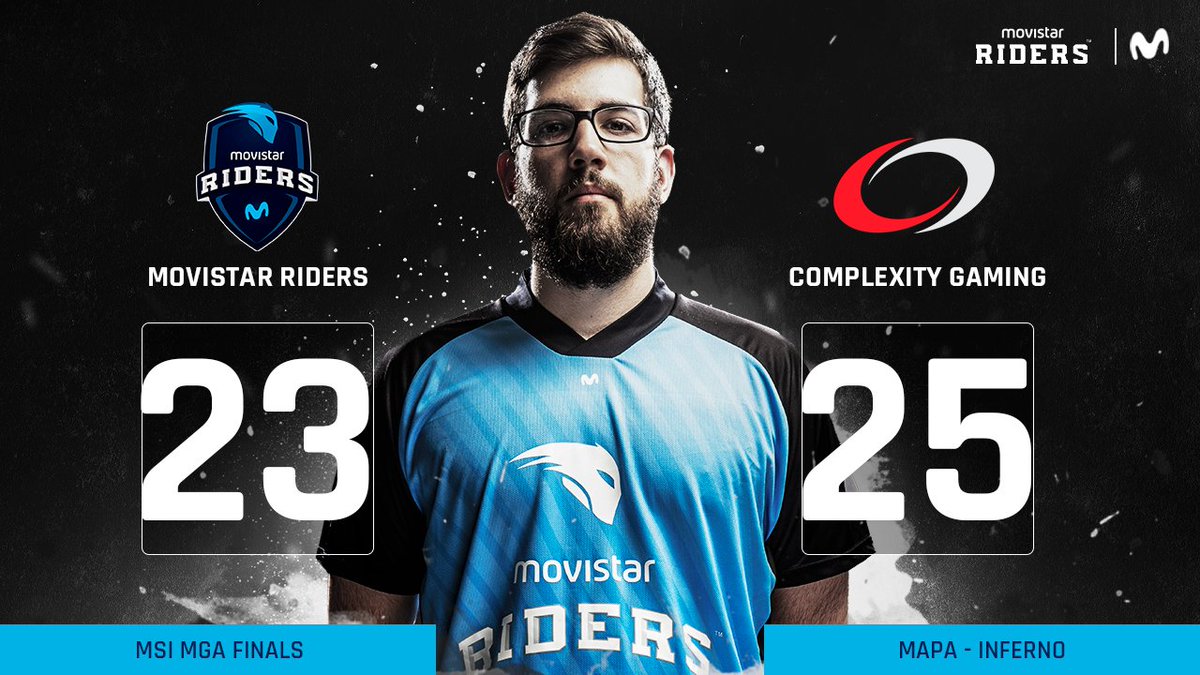 MRidersEN's tweet photo. Complexity won the game after 3 OTs.
#LetsGoMovistarRiders #MSIMGA
🆚 | @compLexity
🗺️ | Inferno
📺 | https://t.co/gf0Pv8a9Rg https://t.co/Xahq2nIVG2
