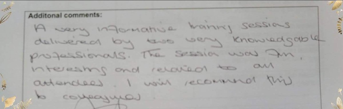 InspireIgnite1's tweet photo. Fantastic feedback received from a Difficult Behavior &amp; Challenging Situations programme that was delivered to some healthcare staff this week.....it affects a large number of people within in their profession and can have a detrimental effect on their wellbeing if not addressed. https://t.co/W7BwnTcufg