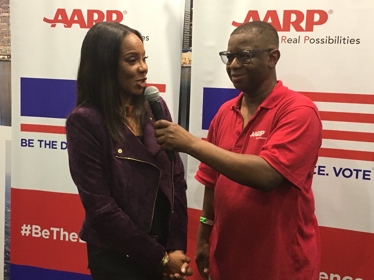 Look at @mclyte talking with @ReggieNance about #DisruptAging @AARPNY #CircleOfSisters