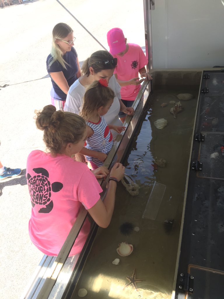 EdgeNwfl's tweet photo. We are loving the @fiestapensacola 2018 Seafood festival! Come see our #DiscoveryDepot and check out our #touchtank We will be out here today and tomorrow in the Kid Zone #oceansinmotion #bethesealution #pensacola #florida https://t.co/k2XA5bdCJ7