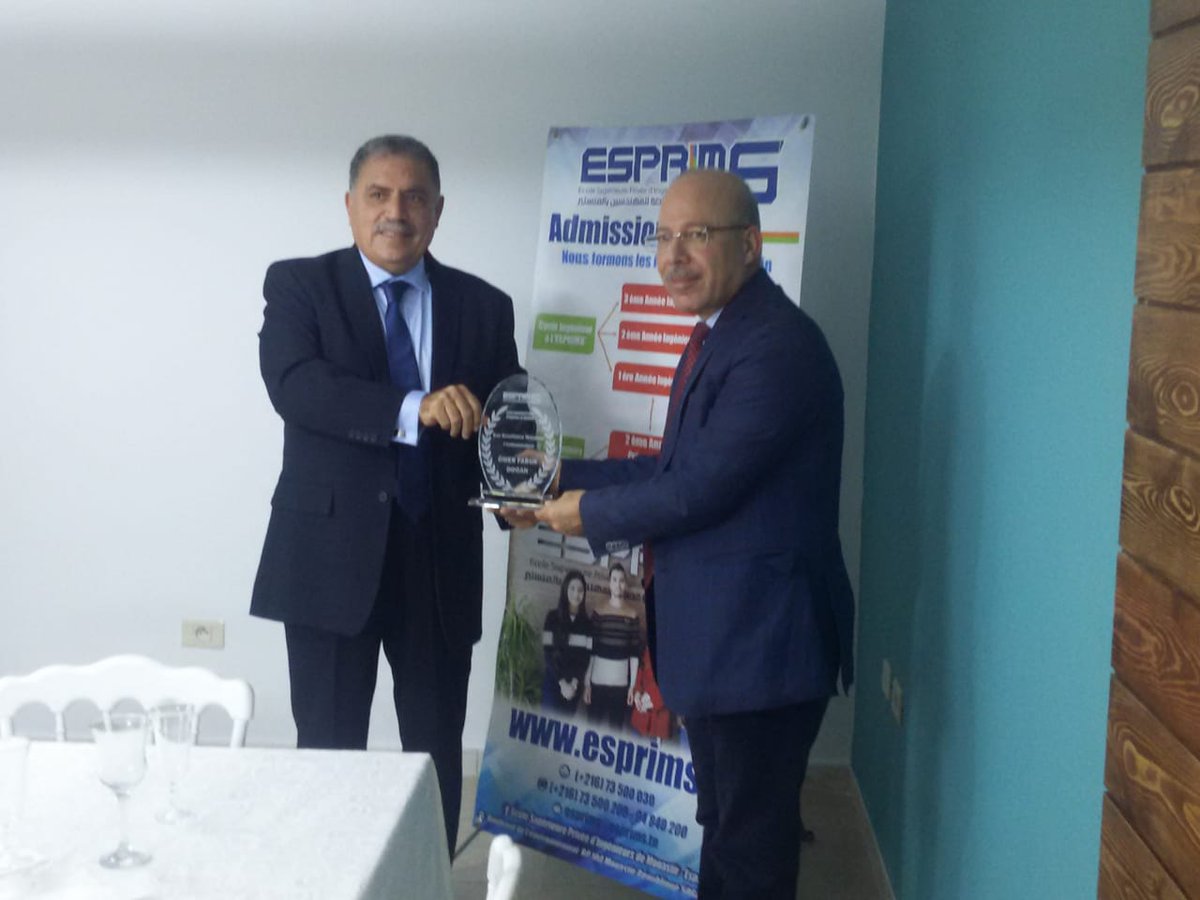 omerfarukdogan_'s tweet photo. Nous avons assisté, ce samedi, à la réunion du conseil d'ESPRIM- Monastir.
Nous avons discuté du rôle important que jouent les jeunes ingénieurs dans le processus du développement de la Tunisie, d'un développement en plein coopération avec la Turquie #Esprim-Monastir🇹🇷🌷🇹🇳. https://t.co/Jxkoz1RH1c