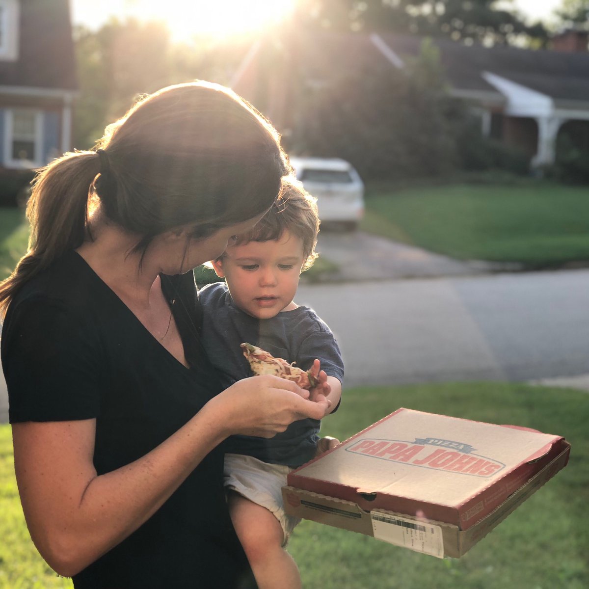 RunningWifeSara's tweet photo. College football Saturday again! Use code BETTERTOGETHER on the @PapaJohns app when you spend $12 or more and get a free 1-topping pizza! https://t.co/yaoSxzSGq7 #ad #bettertogether https://t.co/OIoz5pmYOP