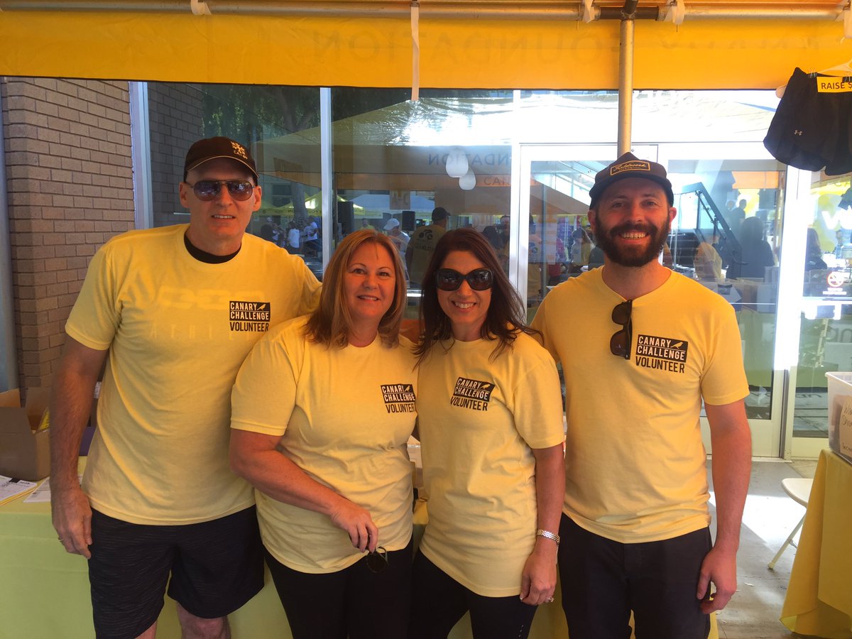 We couldn’t pull off the #canarychallenge without our amazing volunteers!