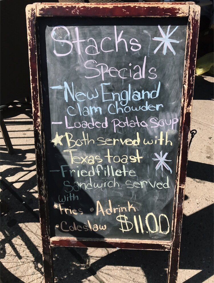 StacksHoboken's tweet photo. Today’s specials! September 29, 2018 #stackspancakehouse #bbq #happyfall #specials #Hoboken #hobokeneats #foodie #NationalCoffeeDay ❤️❤️ https://t.co/lkcB8aCBkm