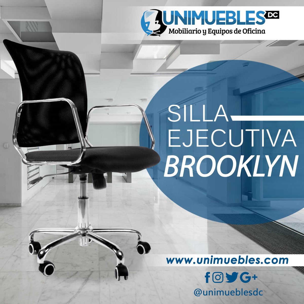 unimueblesdc's tweet photo. #SillaEjecutivaBrooklyn funcional, cómoda y elegante y podrás consultarla en nuestra página web https://t.co/dhuJ7t5ytA

#SillasEjecutivas #Empresarios #Oficina #FelizSabado https://t.co/UPvInlAD18