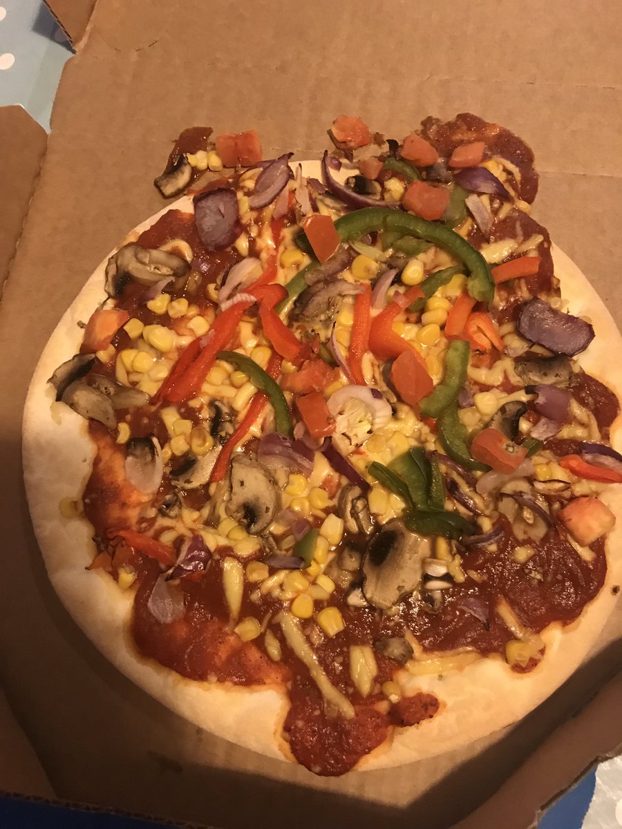 So <a href="/dominoes/">$DMNO</a> now do a vegan pizza. But mustn’t have a vegan pizza cutter yet.