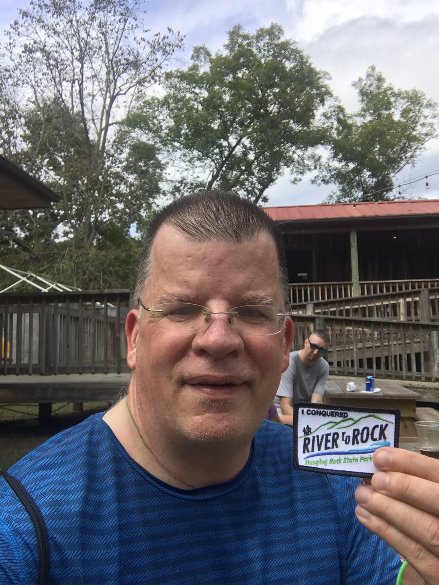 ncLEAFchief's tweet photo. So I finished the @stokesarts benefit today. @NCgoldenLEAF proud to have them as a grantee. Next year: I challenge another funder John W Pope Foundation Pres @JohnHoodNC to do it with me #RivertoRock #StoverCup https://t.co/gY2i9Nw7sc