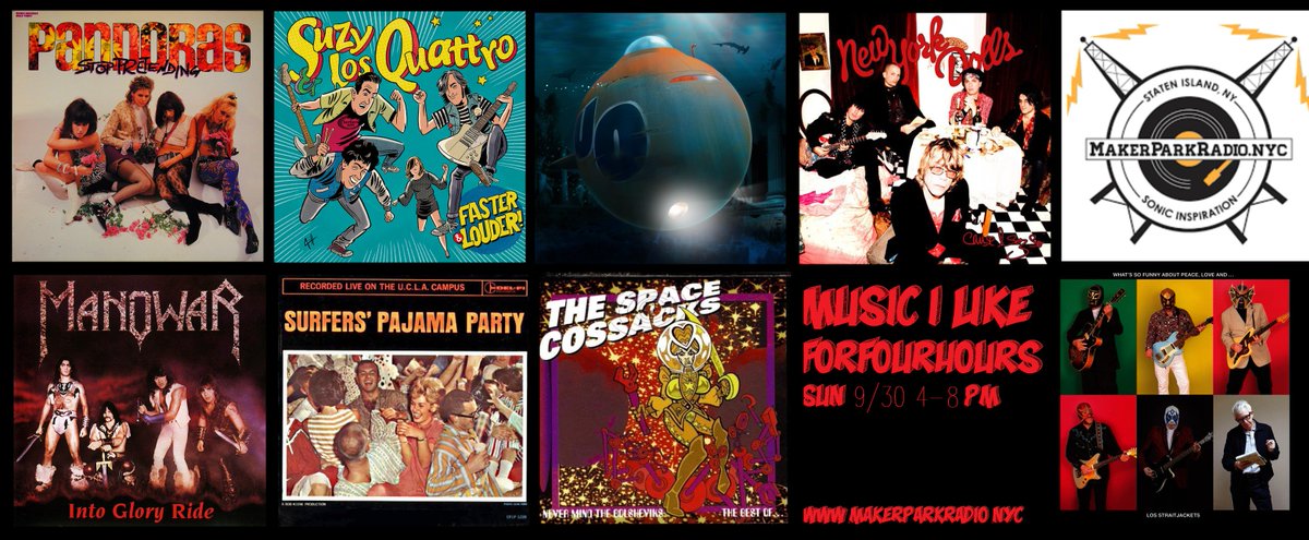 FletcherWasp's tweet photo. lots and lots of music tomorrow on the show - @IslandWasp - over at https://t.co/2dLrdJCtNU @ThePandoras @suzylosquattro @UrgeOverkill #NYDolls @MANOWAR #theCenturions #TheSpaceCossacks @losstraitjacket https://t.co/jKJhyEX9ni
