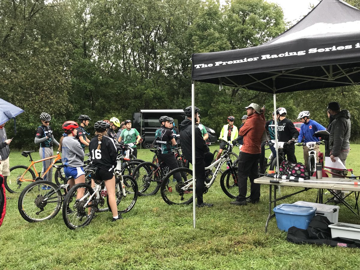 Mrs_Stilwell's tweet photo. A little racing in the rain.  Going to be muddy.  #goWildcats. @MWHSactivities @MWHSWildcats @MWHScycling @NICSbikes https://t.co/PZtkPfgLxJ