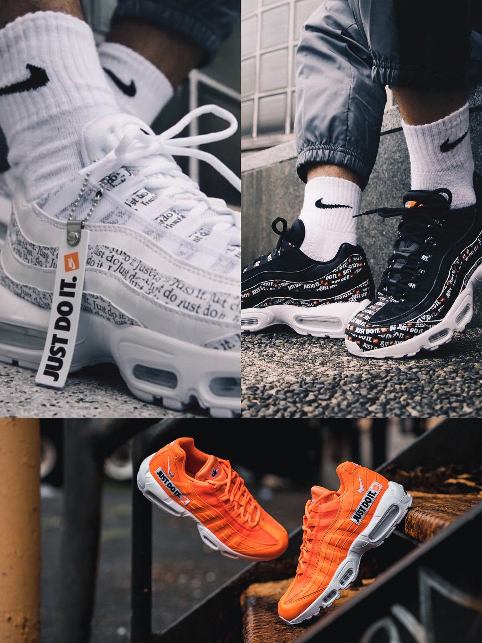 SOLELINKS on X PRICE DROP Nike Air Max 95 Just Do It Pack on sale for 136 FREE shipping use code CHAMPS20 https t KeA88toQCI https t OPHRJxKNaq X