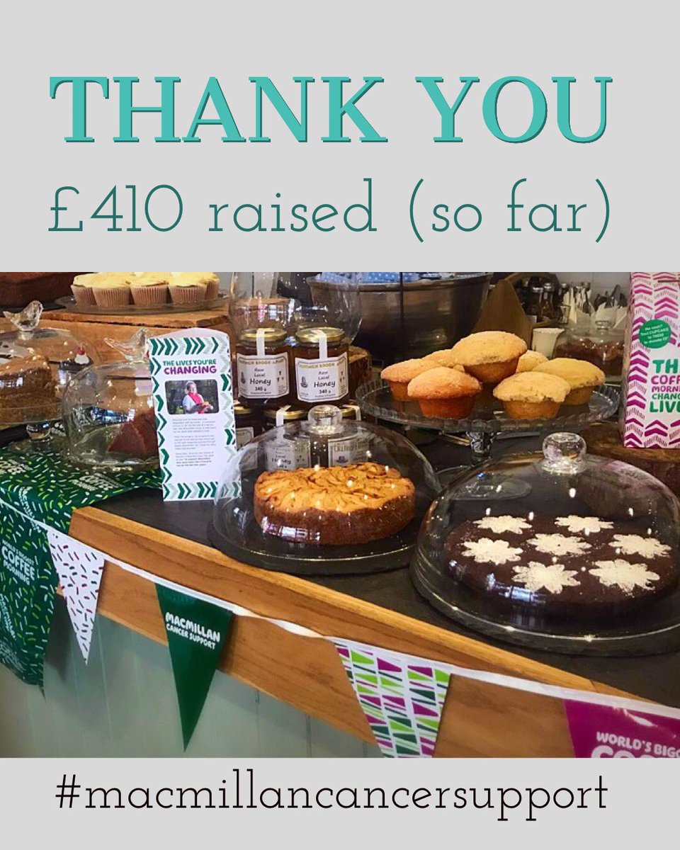 Thank you so much to all our wonderful customers for raising an amazing amount for <a href="/macmillancancer/">Macmillan Cancer Support</a> ...and money is still coming in 🙌🏼🙌🏼🙌🏼🙌🏼 #worldsbiggestcoffeemorning #beckenham #beckenhambuzz
