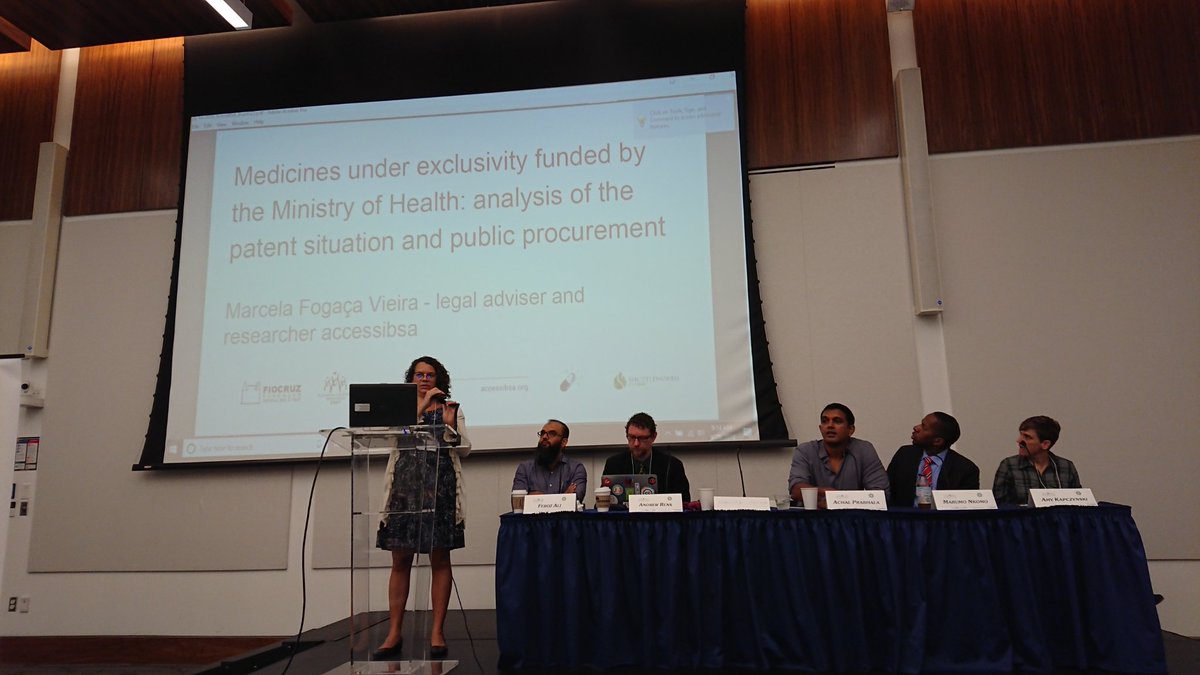 londeixp's tweet photo. Great presentation by Marcela Vieira @marcelacfvieira on a research conducted in Brazil on the patents granted and savings when generic are used #GCIP2018 https://t.co/xVIofDVAdc