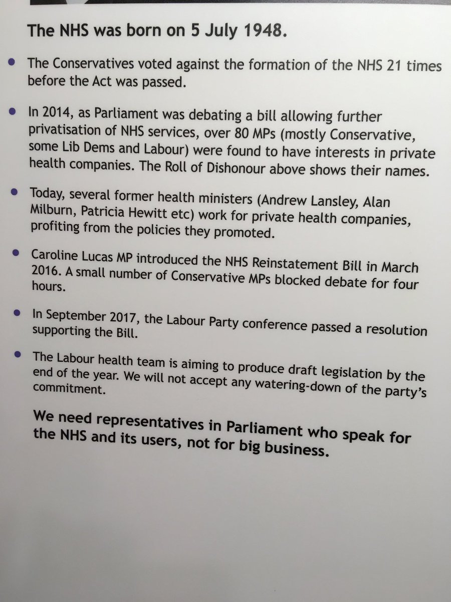 ebrightongreen's tweet photo. The ⁦@SussexDefendNHS⁩ Exhibition, closing today, is looking for space to show thirty panels like these... https://t.co/MEfVPacctY