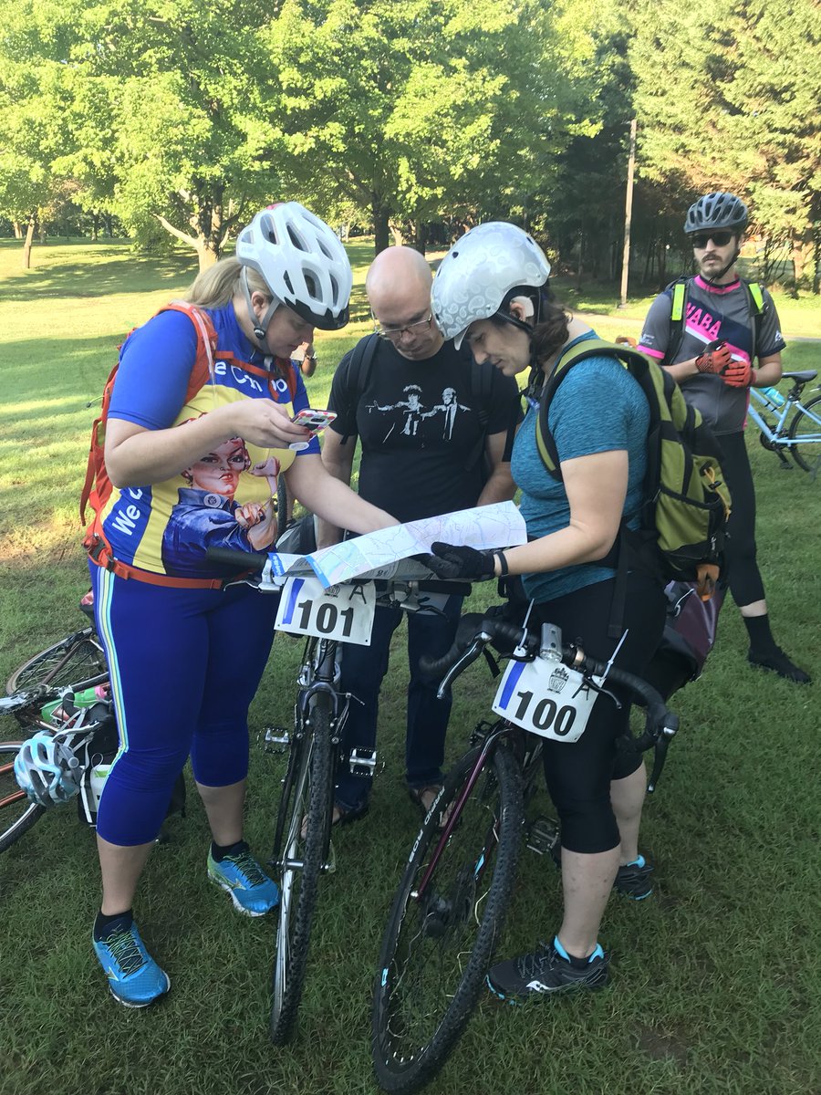 BikeArlington's tweet photo. It’s serious business when the maps come out. #DRTArlington #ArlingtonBikes #dcbikes #ARLPrep2018 https://t.co/lZ8QRSIq6i