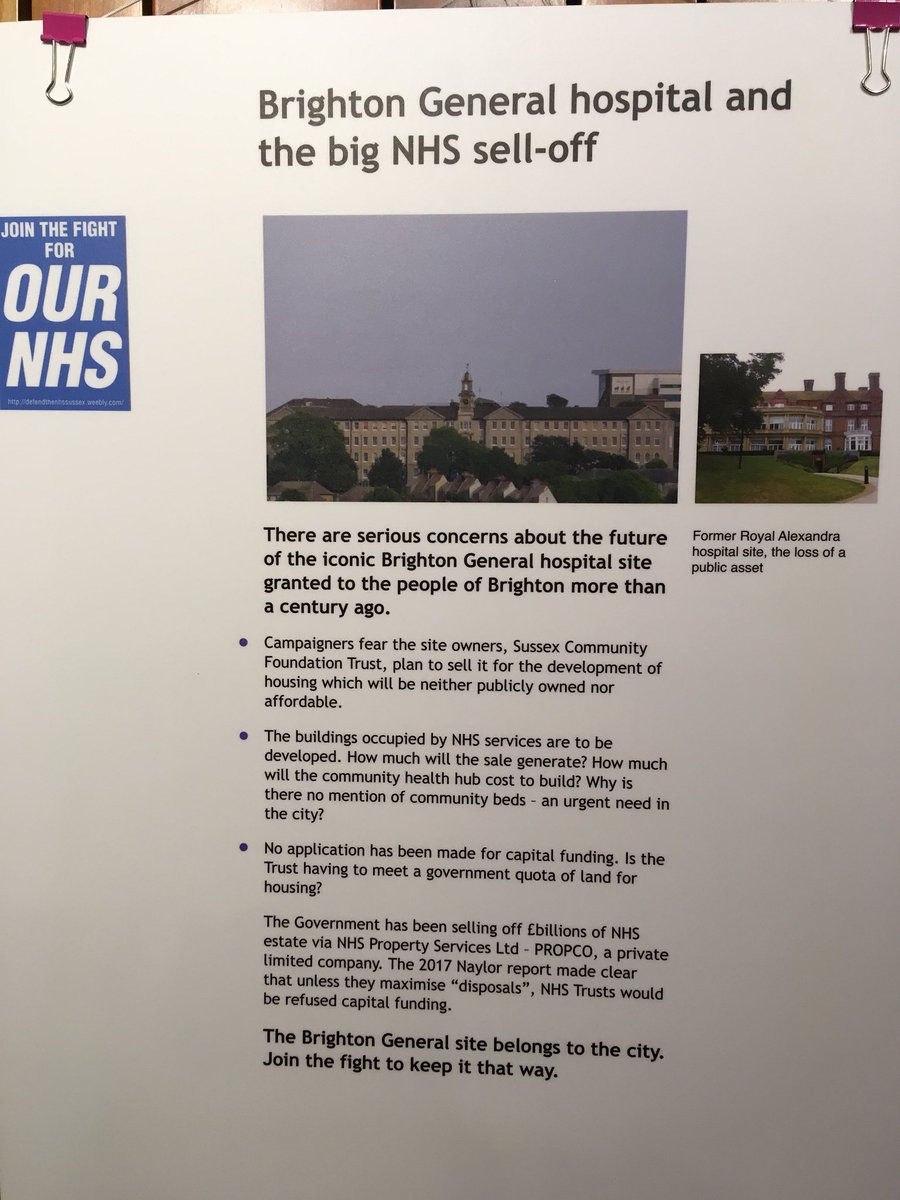 ebrightongreen's tweet photo. @SussexDefendNHS Exhibition closes at 5pm, they are looking for space for thirty panels like this. Can you help? https://t.co/SZdo8P733E
