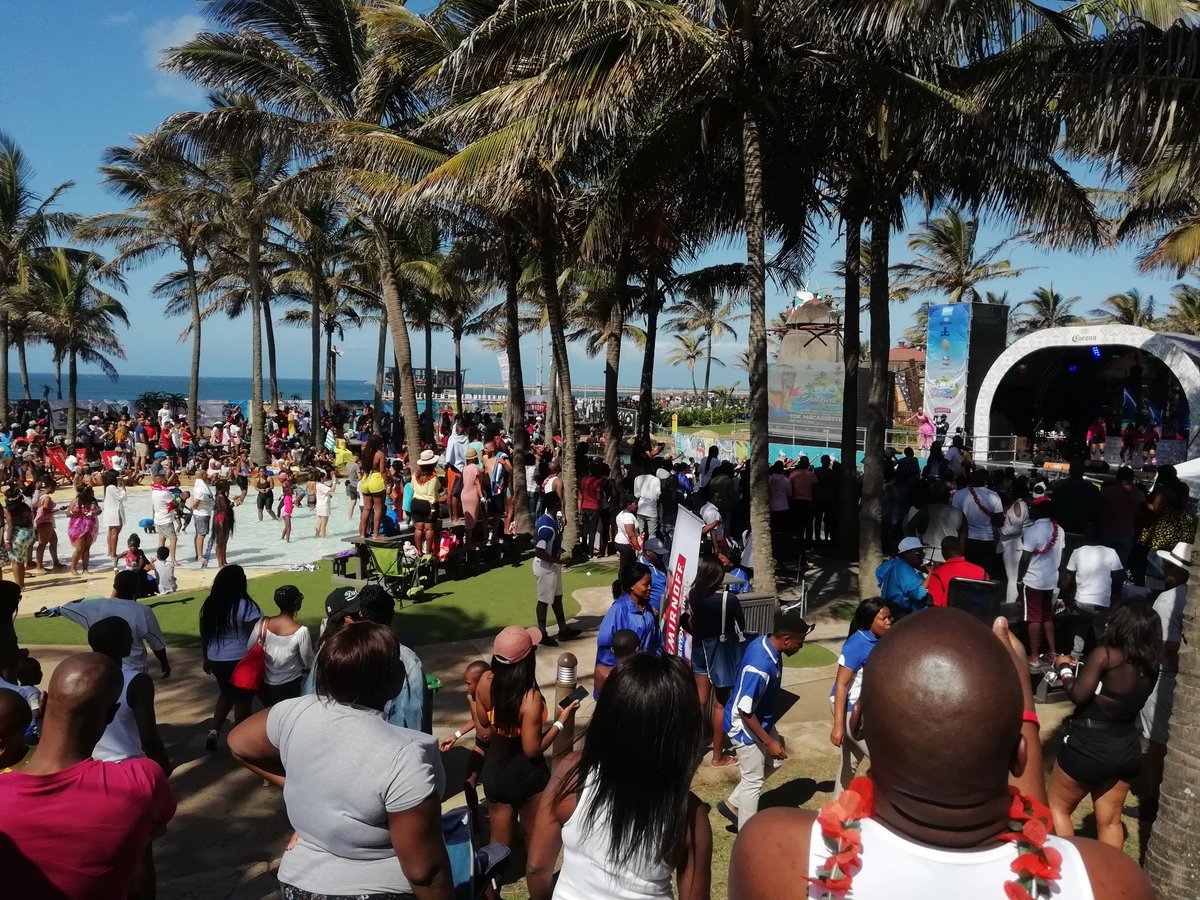 dbntourism's tweet photo. Great Weather #DubaneSpringbreak18 is getting lit right now. #DurbanHasMore #SummerLove https://t.co/hZ5GXr236H