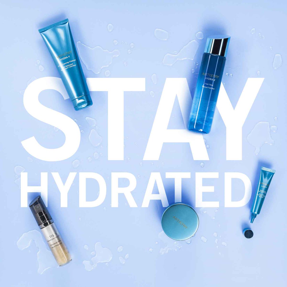 ArtistryUS's tweet photo. Hydration 💧 from the inside & outside is a major KEY 🗝 to maintaining your skin’s elasticity as you age AND keeping it looking younger + more plump. #ArtistrySkincare https://t.co/MJ1HpS3IRC