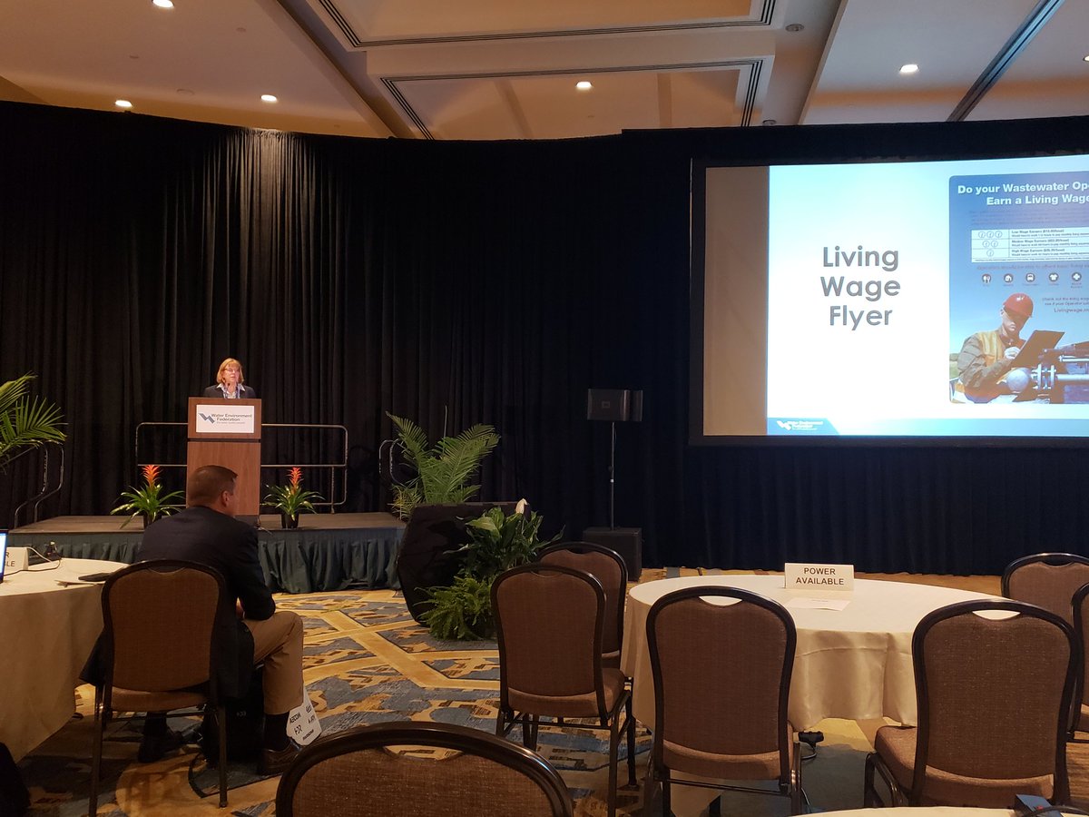 PAWaterEnviron's tweet photo. Christine Hilditch reporting out on the Operator Initiative Workgroup at the House of Delegates Meeting. #pweapride #pwea #wef #epwpcoa https://t.co/JUq58SPcTA