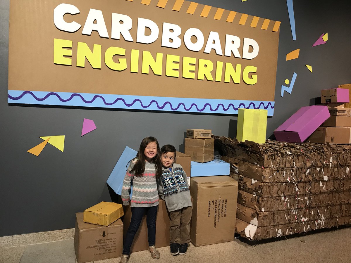 theCityMoms's tweet image. Katie here - so excited to be checking out @IndianaMuseum ‘s brand new exhibits #ArtOfTheBrickIndy and #CardboardEngineering !