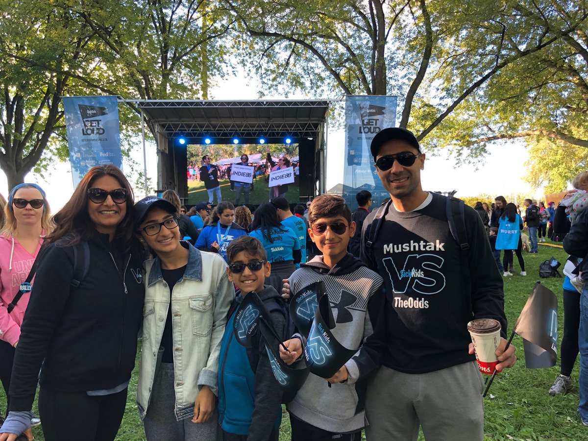 Getting ready for the sick kids walk #GETLOUD for Sick Kids #forevergrateful