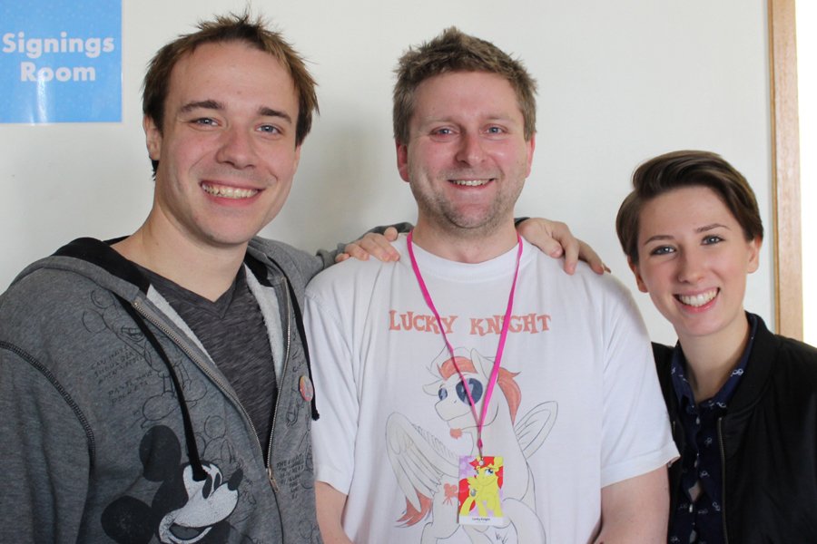 IBAIPshow's tweet photo. Great meeting & hanging backstage with @MichelleCreber & @BlackGryph0n @AliConMLP. Grateful to thank Gabe in person for giving permission to use "Proud to be a Brony (Fusion Remix)" https://t.co/7yrlrbNbLq as the theme song to the "I'm Brony & I'm Proud" podcast /) #AliCon2018 https://t.co/wqVk13VfpM