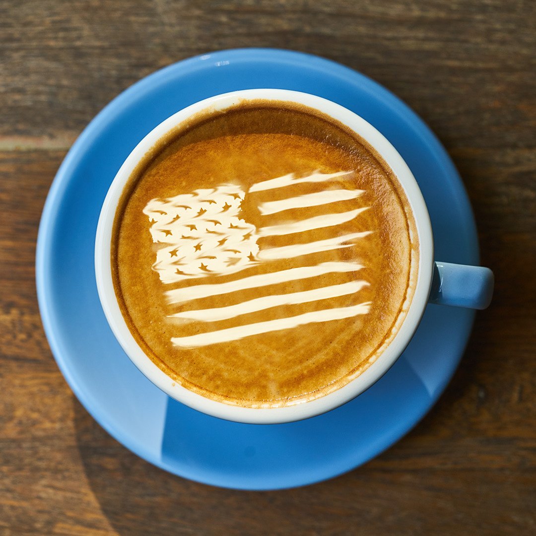 GatesflgSouth's tweet photo. Don't forget to grab yourself a cup o' joe to celebrate #NationalCoffeeDay! #coffee #americanflag #gatesflag #americanmade #familyowned https://t.co/sLlWAnmojV
