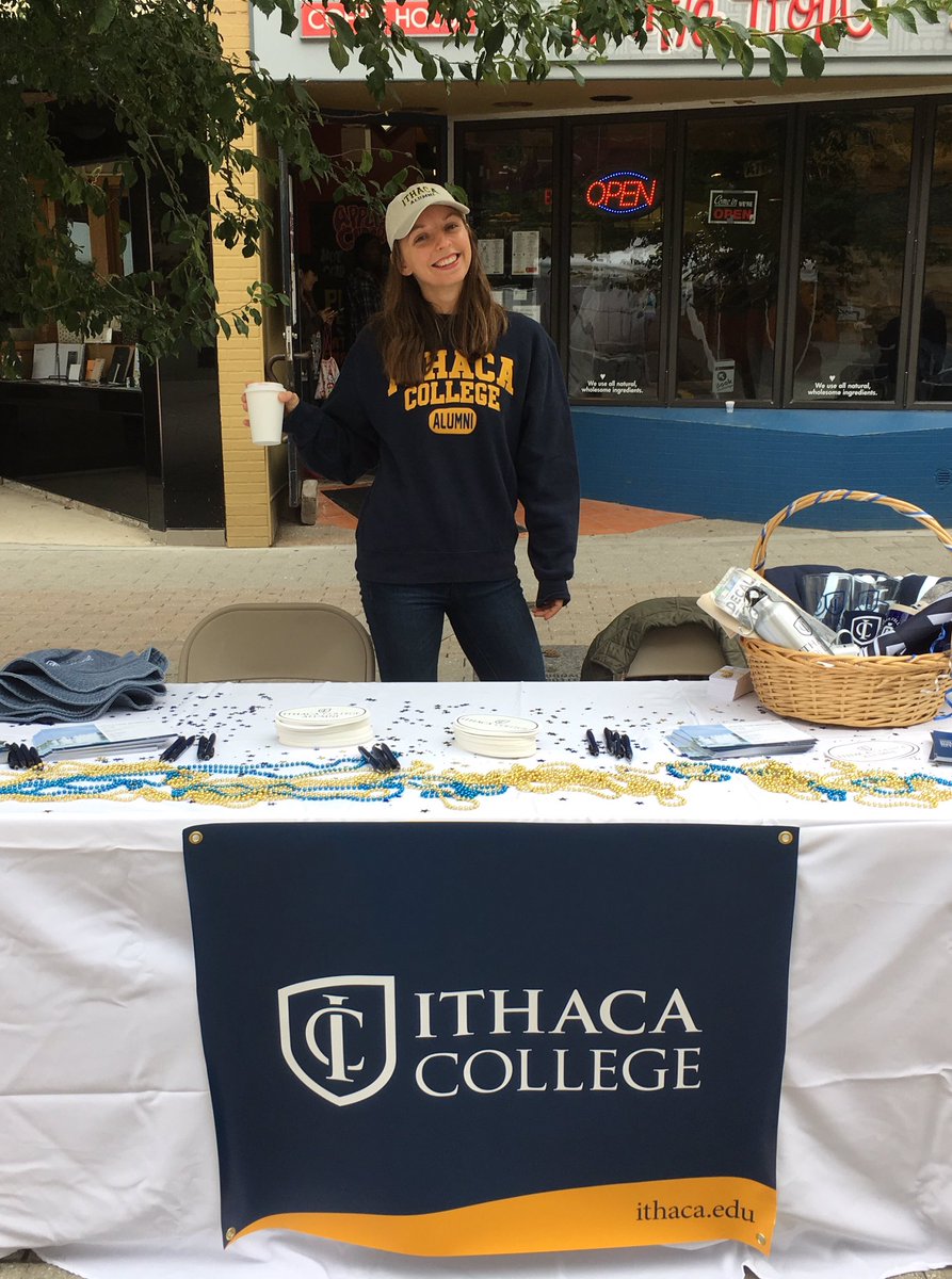 icalumni's tweet image. If you&apos;re heading to Applefest in Ithaca, swing by our table, grab a sticker, and say hi! We&apos;re right in front of Waffle Frolic. Make sure to also update your contact info with us to be entered to win a basket of awesome IC swag! 🍎🍏#VisitIthaca #twithaca
