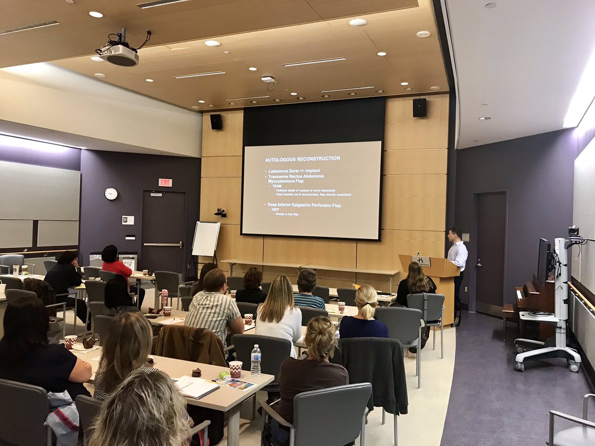CJCoroneos's tweet photo. Great turnout for Cutting Edge 2018 at Juravinski Cancer Center. Dr Ronen Avram for #MacPlastics on breast reconstruction and other free flaps #MacRO @McMasterSurgery https://t.co/czkjEmvz7M
