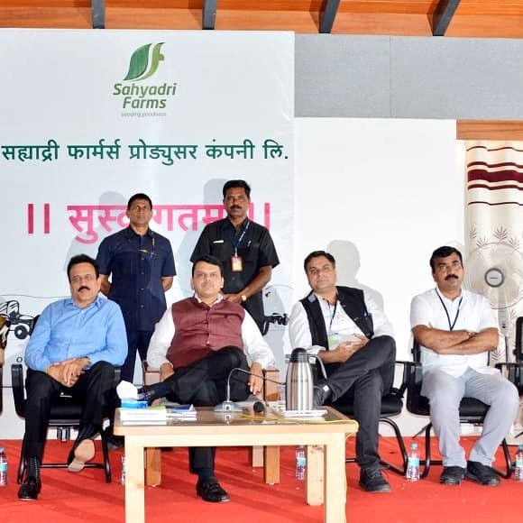 SahyadriFarms's tweet photo. “Agriculture is our wisest pursuit, because it will in the end contribute most to real wealth, good morals, and happiness.”

A historic visit by Honorable Chief Minister of Maharashtra Shri. Devendra Fadnavis to our Mohadi Campus giving more Power to Farmer.

#Nashik https://t.co/06nROIOpjH