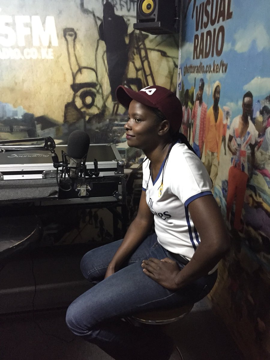 KplFansFunDay's tweet photo. Betty representing Tigers FC on @GhettoRadio895 #KplFansFunDay https://t.co/Z7y6dCNhIU