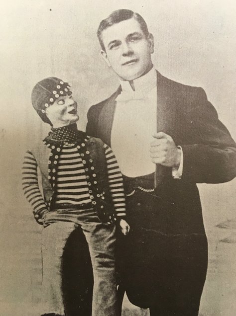 musichallsoc's tweet photo. Fred Russell, 'The Father of Modern Ventriloquism' born #OTD 29 Sept 1862, Poplar. With 'Coster Joe' he performed in #MusicHall #Variety #RoyalCommand &amp; also key figure in est. Variety Artistes Federation (VAF) and @GRANDORDER #vent https://t.co/IQhp9xyAtJ