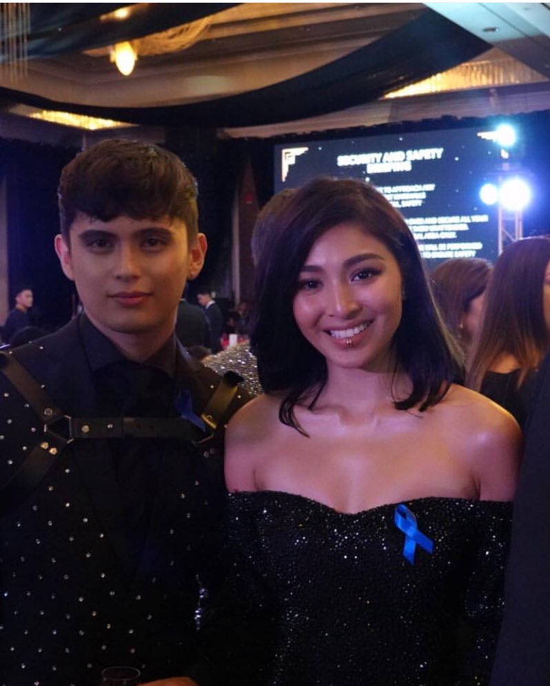 James Reid and Nadine Lustre everyone 🖤 #JaDineAtTheREIDCarpet