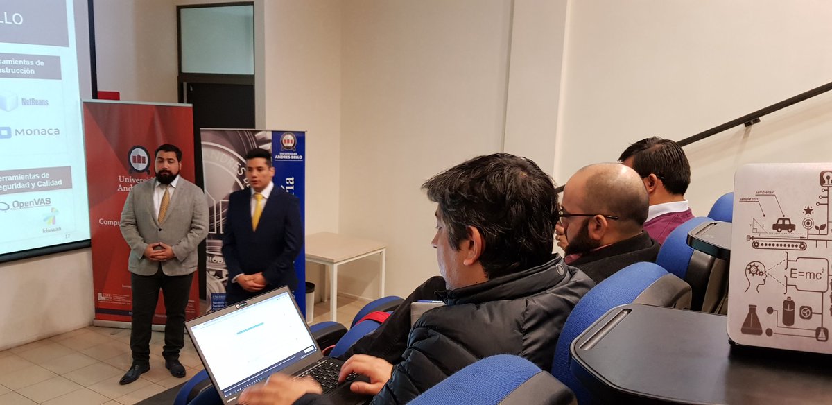 eduardoquiroga's tweet photo. Equipo docente de la carrera Ingeniería en Computación e Informática #FIUNAB @uandresbello participando en comisión de evaluación de #defensadetítulo. Validando #perfildeegreso, #valoresinstitucionales y el #proceso de #enseñanzaaprendizaje https://t.co/LcJU6ism7O