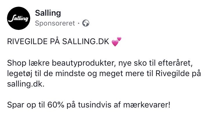 LoveFromSweden's tweet photo. Rivegilde hos Salling... Lyder hygsomt! Er det en jysk ting? “Rivegilde: voldsomt opgør mellem personer med forskellige holdninger eller interesser.” https://t.co/Py9QsAsKmt