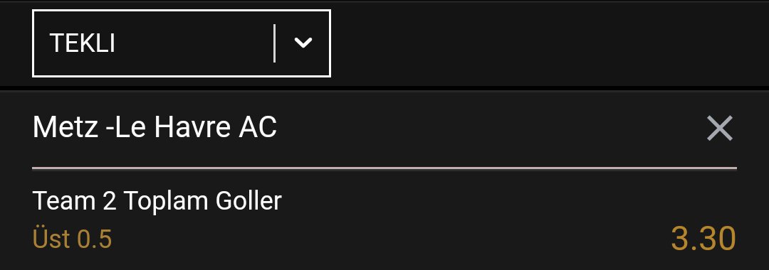 50TL ile Başlayıp 5 adımda Kasanızı +1.000TL Yapmak Istermisiniz?

Hemen DM'den Ulaşın.

Değerlendirenlere Bol şanslar 👌

#Cumartesi
#Bahis
#Canlibahis
#iddaa
#Banko
#Kombine
#Kupon
#Rolling
#Kasakatlama
#Live
#Bet
#besiktasinmacivar 

Güven Bahisi 👎