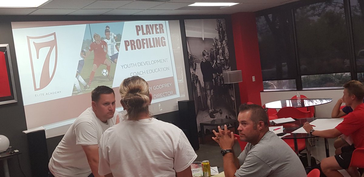 7EliteAcademy's tweet photo. EDUCATION: 🤓 These @7EliteAcad coaches took time out on Friday night to continue their own development and help their players become better people, on and off the pitch.
#CoachEducation #CoachDevelopment #MeetThePlayersNeeds #ImprovingTheGame #PassionForTheGame #7eliteacademy https://t.co/ChdVddyiQE