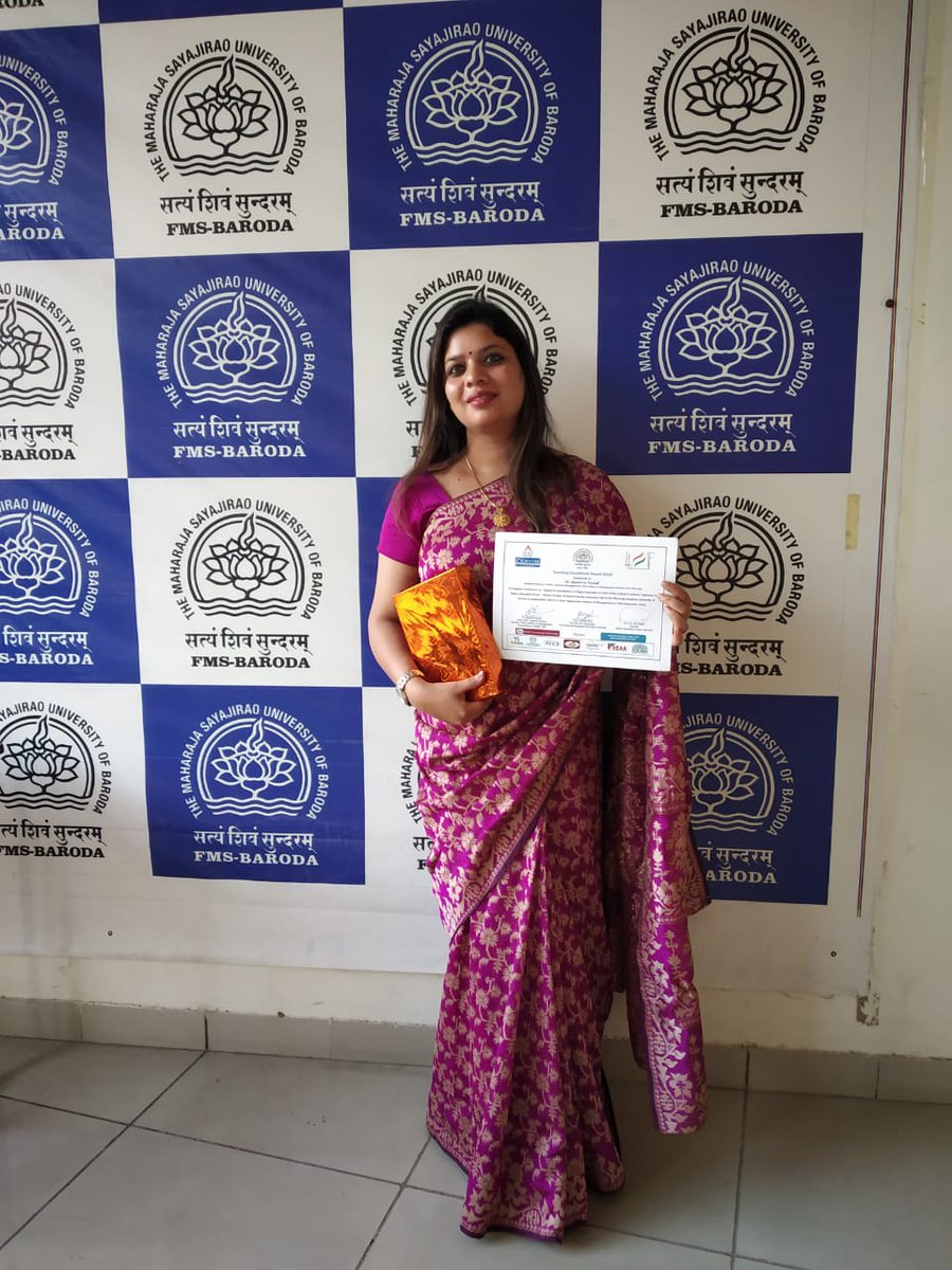 apurvaa14's tweet photo. When hard works pays.. Happy to share that I have received Teaching Excellence Award 2018 By Higher Education forum .. I have received an award from Deputy Advisor NAAC .l
I would like to thank all my Gurus , mentors my parents  and my grandparents for inspiring me https://t.co/8f9vMRkF97