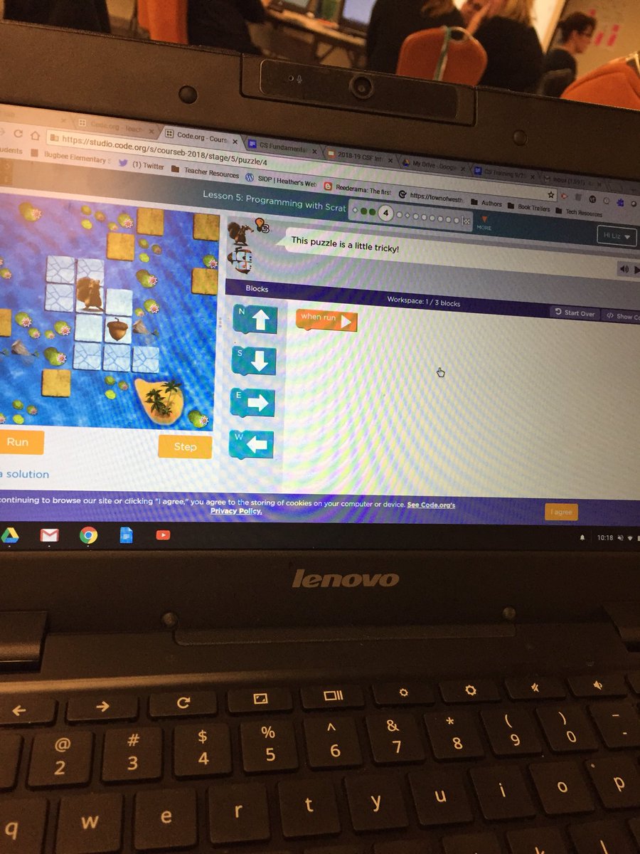 MsLizNascimento's tweet image. Code.org teacher training this morning! #teachcomputerscience