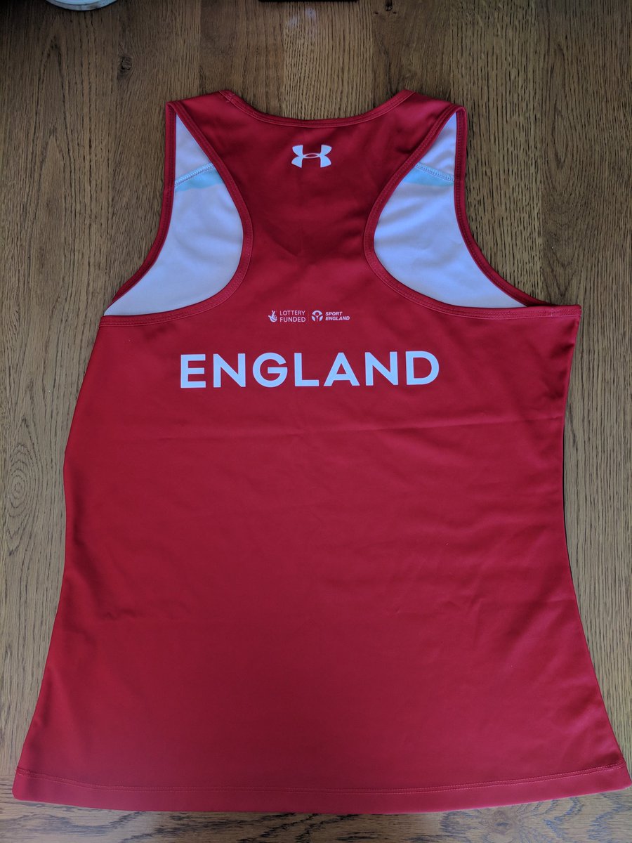 Late and brilliant addition to auction - <a href="/SJPerry15/">Sarah-Jane Perry</a> 's <a href="/englandsr/">England Squash</a> shirt used in recent World Team Championships signed of course. Very recent and very rare! Thanks SJ for sending before jetting off to <a href="/ONOSquash/">Oracle NetSuite Open</a> to defend your title. Look out for bidding instructions.