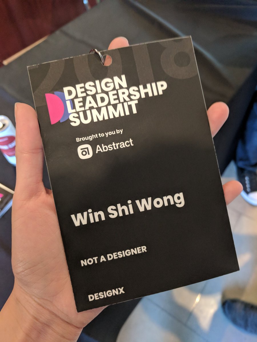 winshiwong's tweet image. So is this what you get for attending a design conference as a non-designer? 😂 Jk I filled it out myself without knowing it will be printed out 🤣 #DesignLeadership #WeAreDesignX