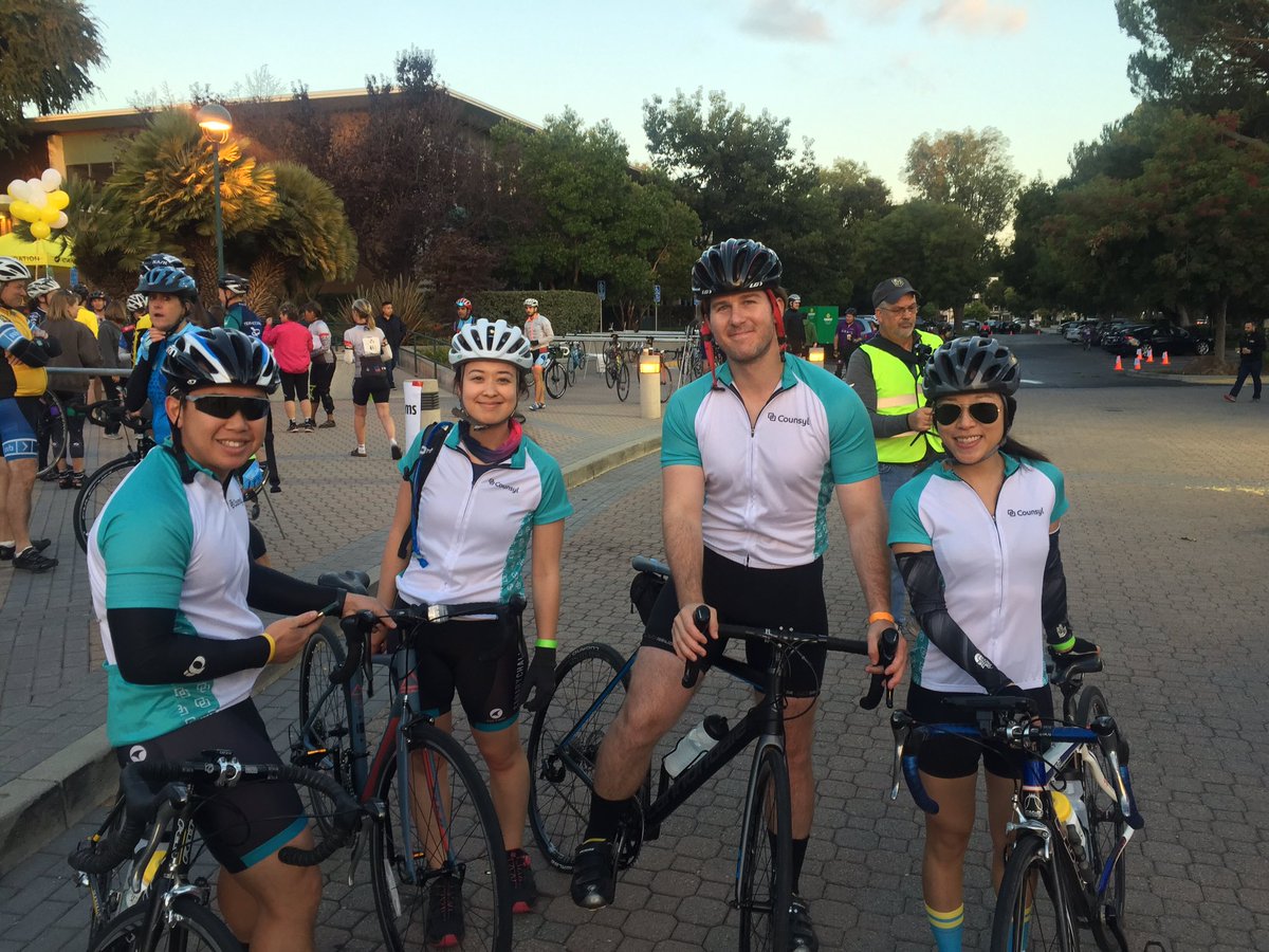 The @Counsyl team is ready to ride! Are you? #canarychallenge