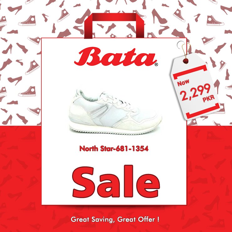 BataPakistanLtd's tweet photo. Bata Upto 70% Sale - Avail incredible discounts on your favorite North Star #Shoes!
Great Saving, Great Offer - Head to your nearest Bata outlet today or shop online at:
https://t.co/0KahHAqxbx
#Bata #BataPK #GreatSaving #GreatOffer #Sale #SaveUpTo70Percent #70Percent #Discount https://t.co/SofNQB56GC