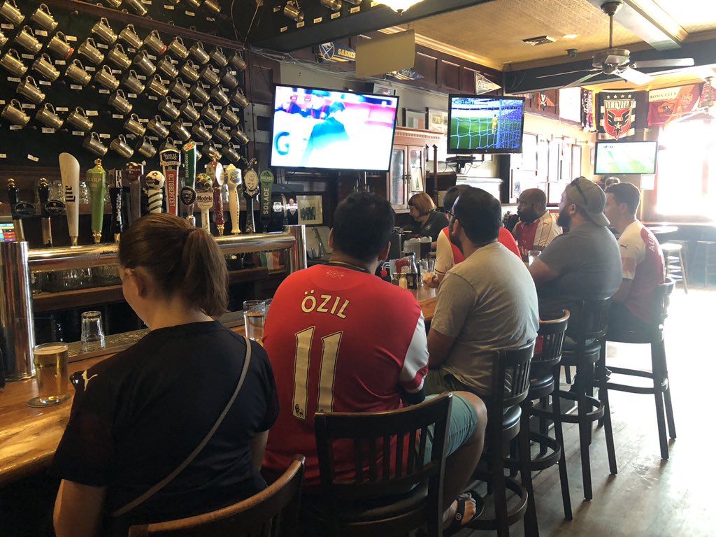 irelands4courts's tweet photo. .@ARLGooners .@GoonersinUSA  missing a few of you at the pub , have fun at the fan fest downtown - expecting to see you on tv #NBCBigEventWeekend https://t.co/q4eMycmSv8